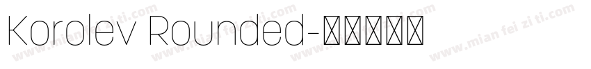 Korolev Rounded字体转换